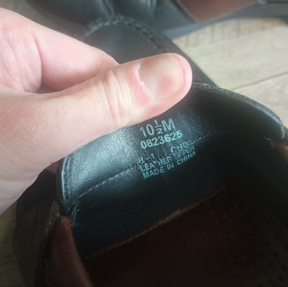 Sperry Mens Leather Penny Loafers 10.5 Black Brown Business Academia Old Money - Picture 10 of 11